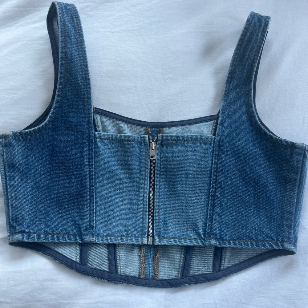 FRAME denim corset top size small great condition - Picture 7 of 7